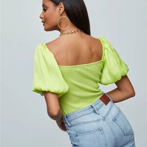 Candice Puff sleeve crop top.